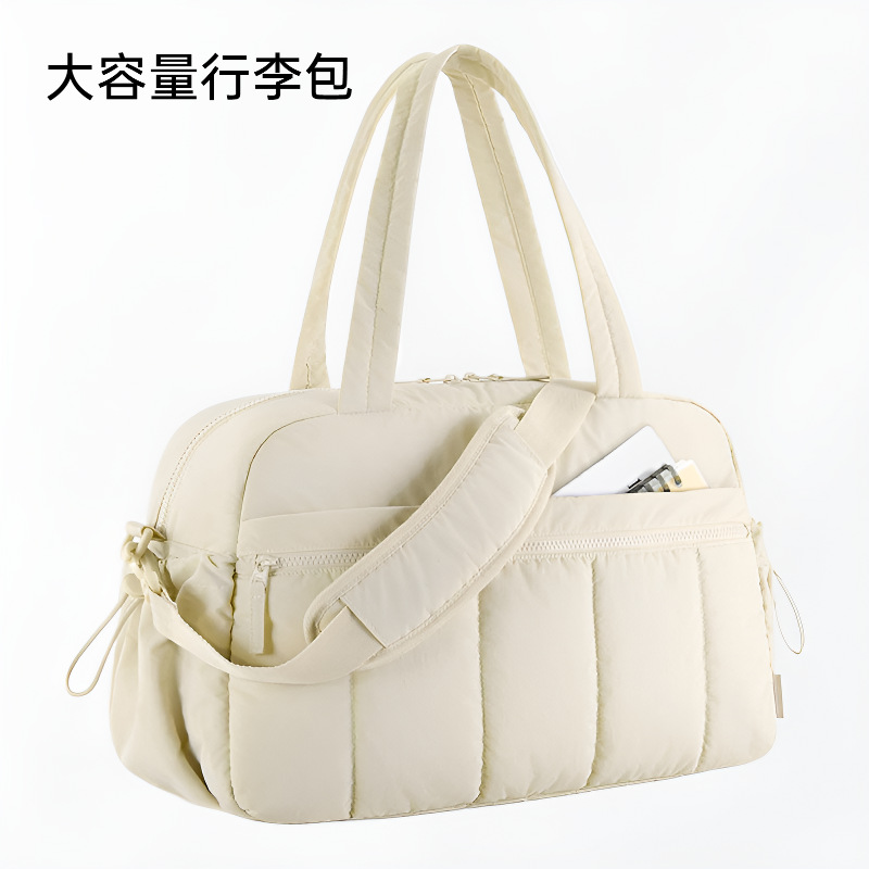 New Women's Nylon Tote Bag Large Capacity Travel Bag Portable Handbag Gym Bag Fashion Hand-Carry Bag