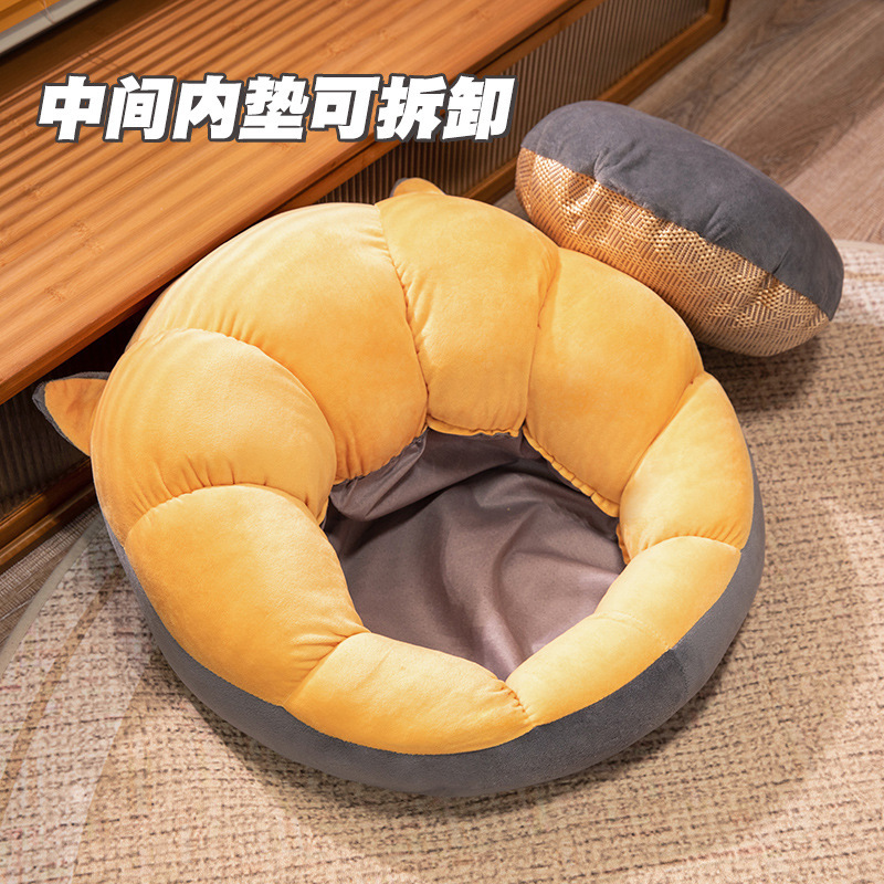 Dibujos animados de doble cara Four Seasons futon cojín hogar antideslizante ronda sentado Pier dormitorio tatami perezoso sofá piso Butt pad