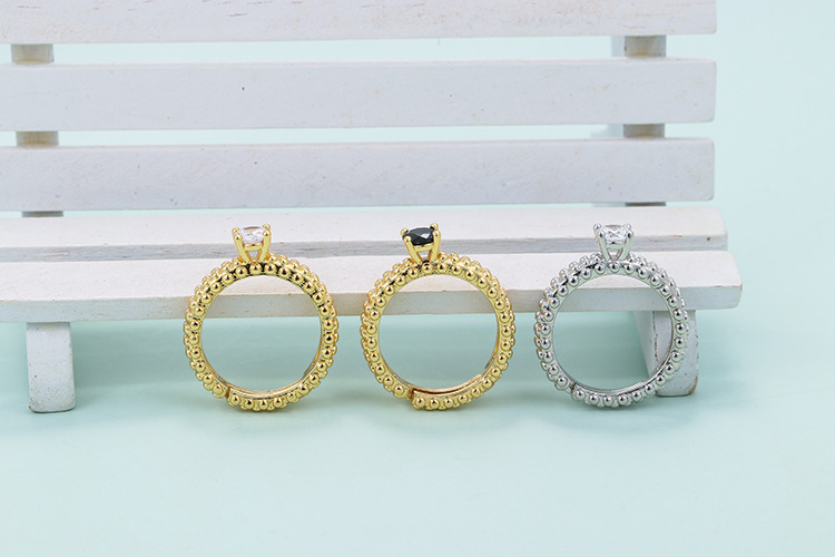 Copper Material Geometric Pattern Copper Plating Geometric Zircon