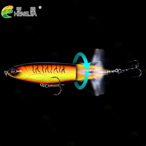 Hengjia 13g 17g 36g floating pencil propeller fishing bait wholesale simulation Luya bait water tractor