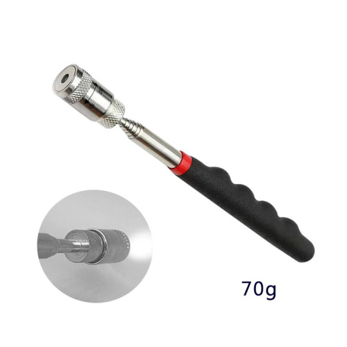 Drain cleaning grabber with retractable LED light and strong magnetized rod Car repair tool extendable suction rod