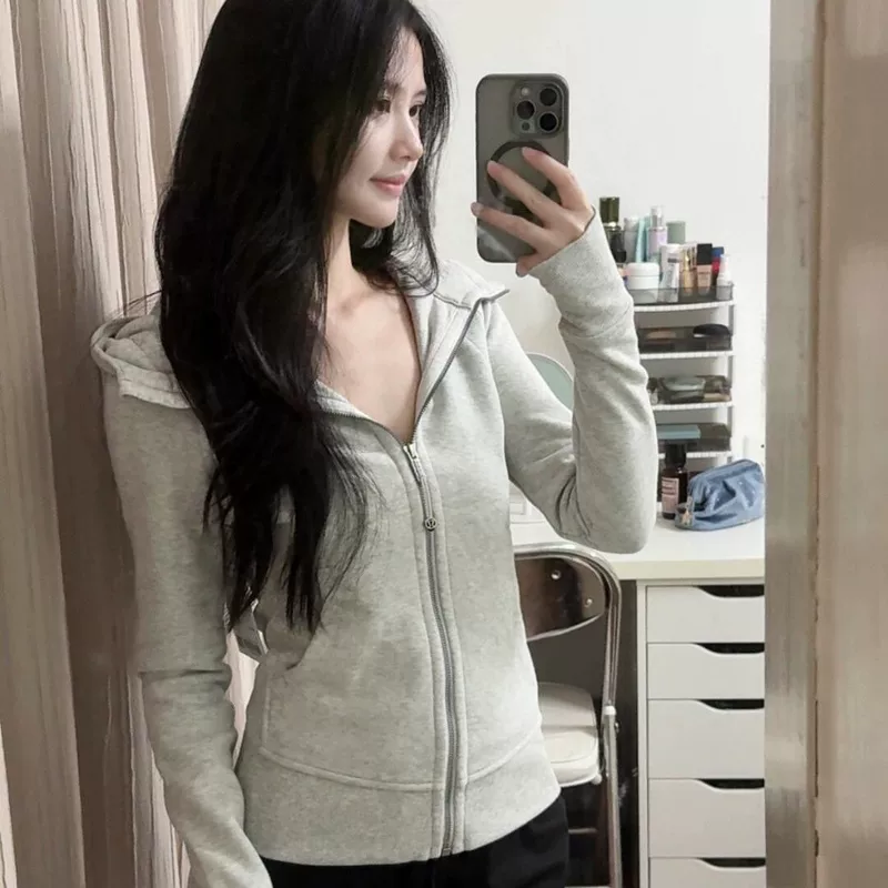 Куртка, толстовка, йога-одежда для отдыха, slim fit
