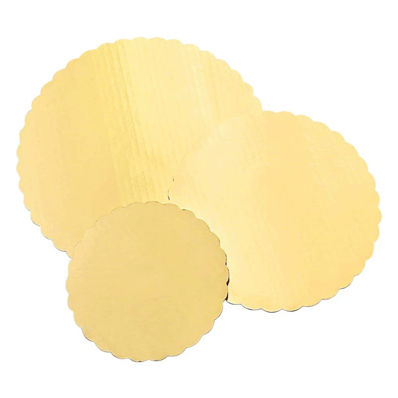 Основания торта шнурка золота фабрики доска торта подноса торта циновки торта гофрированной бумаги сразу круглая