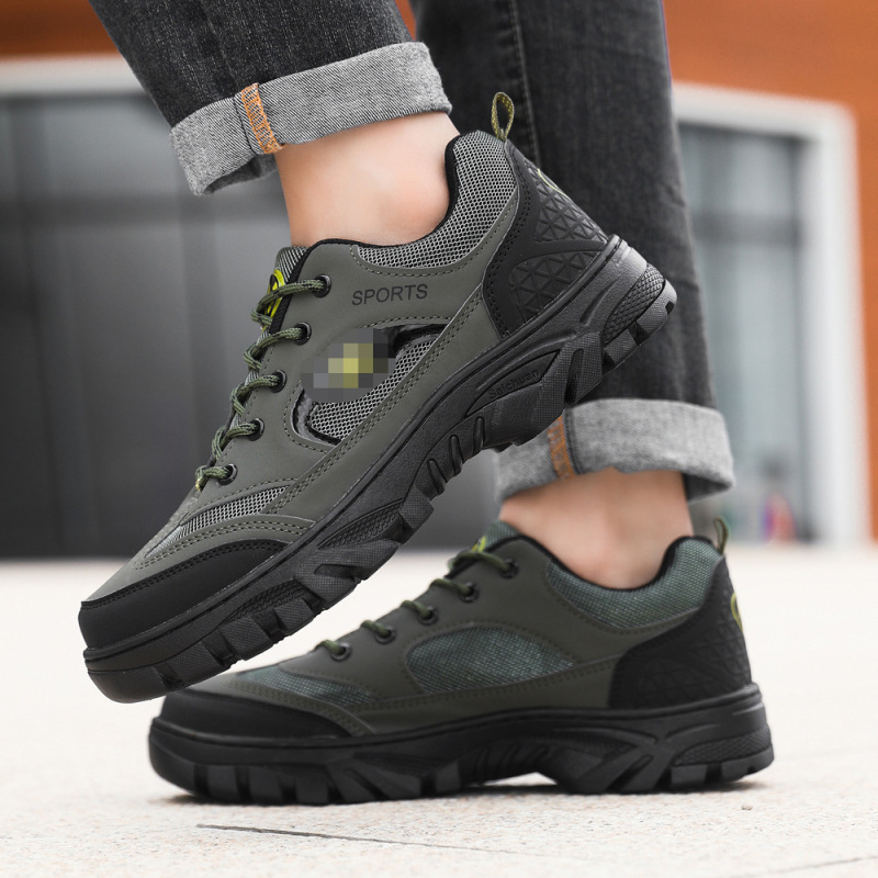 Men's Shoes, Sneakers, Trendy Brand, High-End Hiking Shoes, Men's Low-Top Outdoor Workwear Casual Shoes, Cross-Border Large Size Men's Shoes
