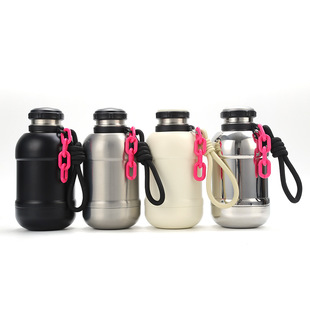 Sports Kettle Cross-border Stainless Steel Space Kettle Double-layer Vacuum Outdoor Large Capacity Portable Handles Thermos Cup