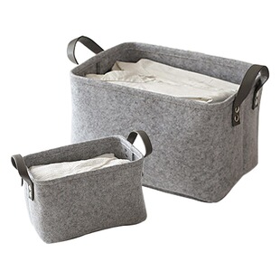 Felt storage basket manufacturers wholesale portable felt sundries storage basket simple modern felt basket