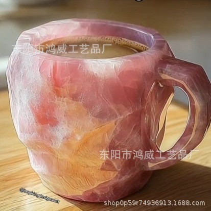 2024 Tazas de café de cristal mineral nuevas tazas de café de resina de cristal mineral nuevos productos