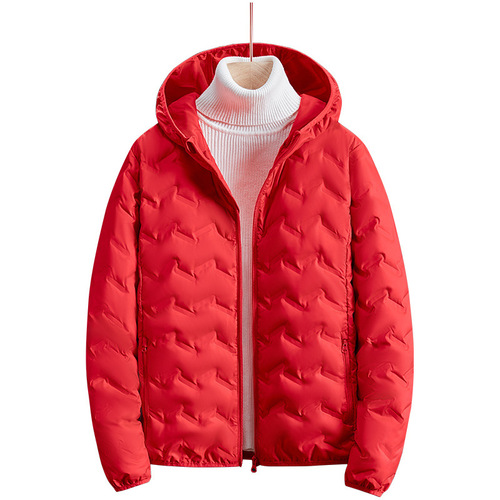 Factory Direct Sales U-Mart Same Style  New Men's Winter Thin Down Jacket with Hooded Outerwear for Women