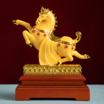 绒沙金金马腾飞家居办公室装饰品金马礼品保险公司开门红马年摆件