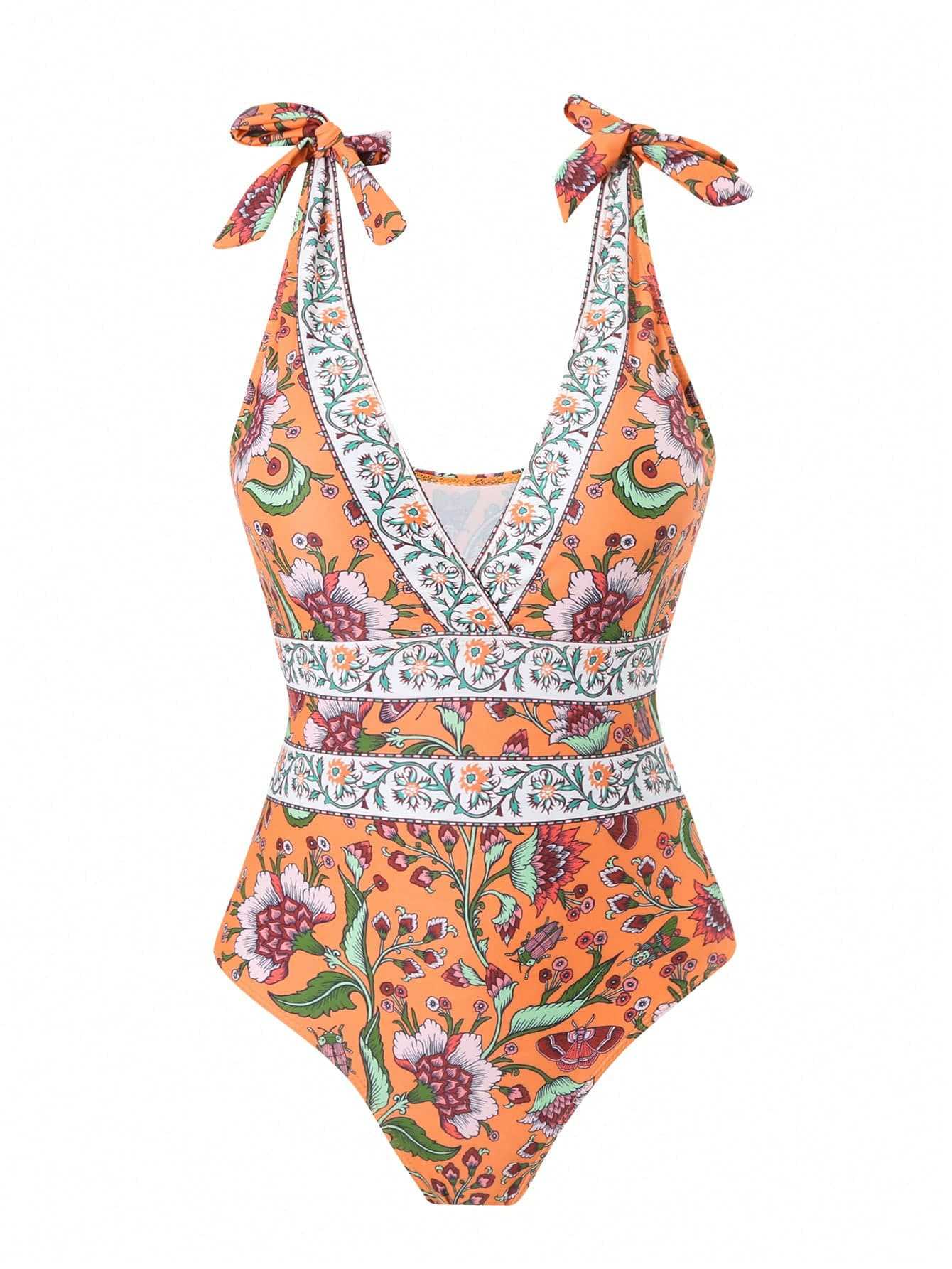 ethnic style one-piece swimsuit women