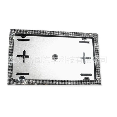 Cross-Border European Regulations Russia Ukraine Stainless Steel License Plate Frame Iron License Plate Frame License Plate Frame Wholesale Production