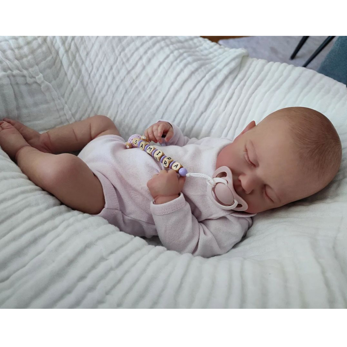 Npk49cm pegamento completo muñeca de simulación LOULOU hecho a mano exquisito pintado de gama alta muñeca de suministro transfronterizo