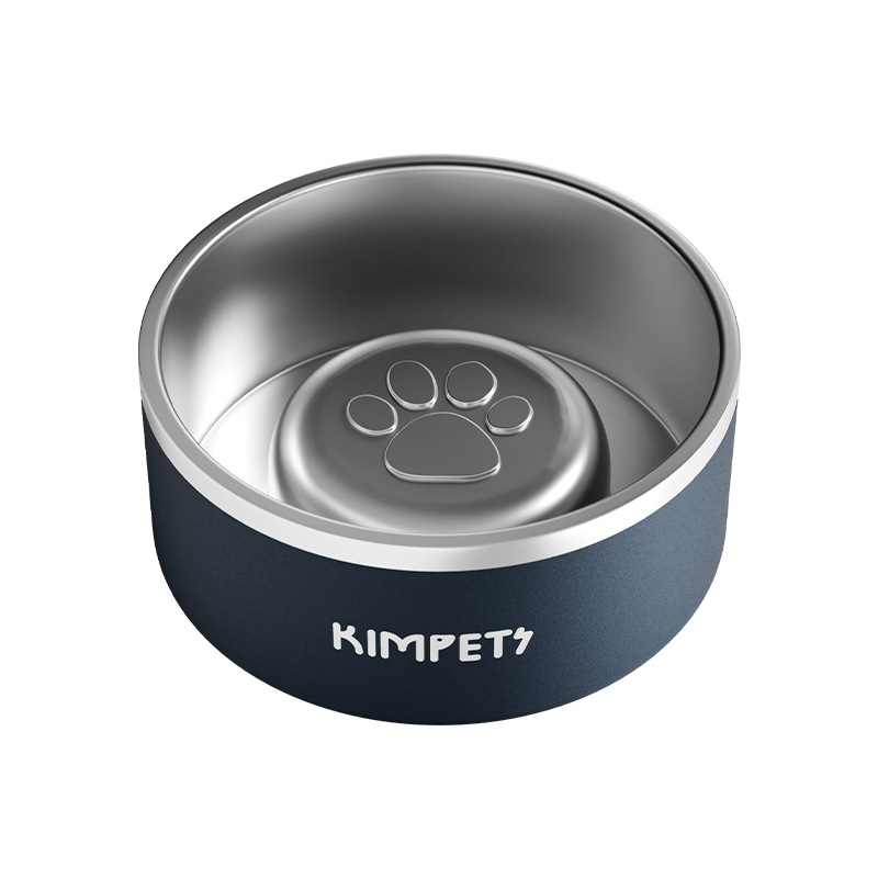 Tazón de alimentación para perros Tazón para perros de acero inoxidable 304 Tazón de comida para perros grande anti-caída Beber agua y anti-volcado Tazón de arroz para perros de gran capacidad