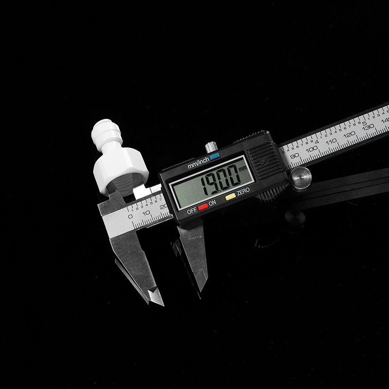 Straight-through 2-punto conector de conversión de purificador de agua 4N2 conector de 4 puntos de rosca interna a su vez 2-Punto de PE tubo purificador de agua boca Accesorios