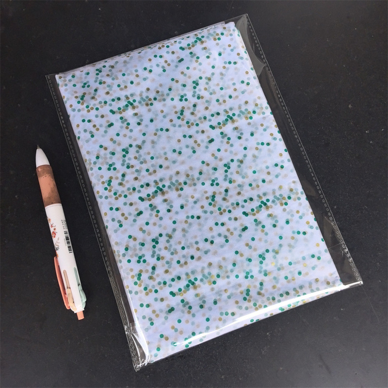 20张/包 彩色波点系列雪梨纸 礼品鲜花包装纸  拷贝纸 50X33厘米|undefined