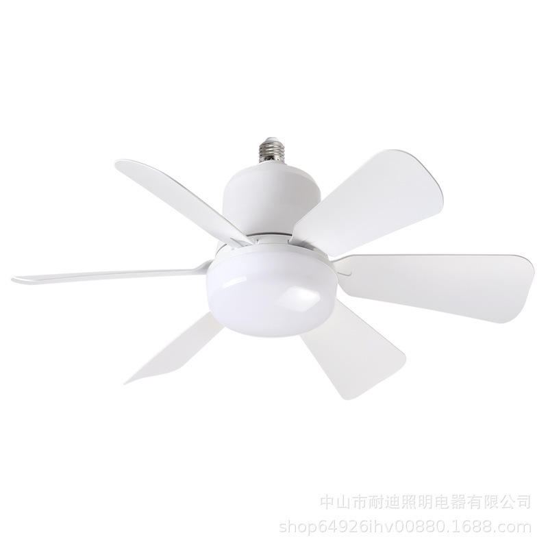 国境を越えた新型E27ねじ口ランプファンランプ電球プラグ式ファン設計LEDファン三段調速|undefined