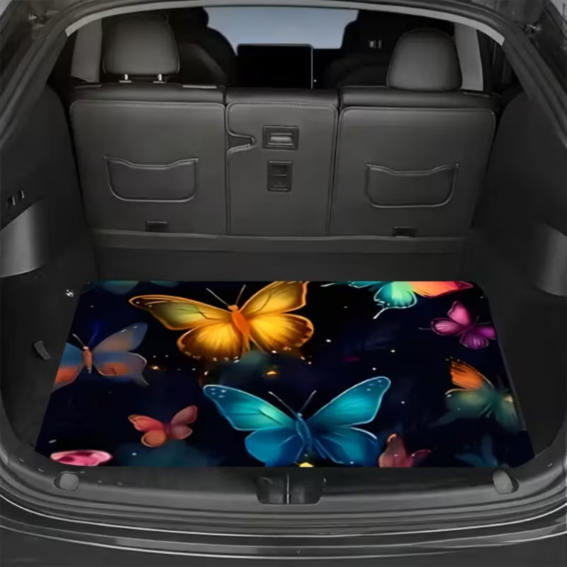 Universal car trunk mat, SUV trunk mat, decorative storage mat, dirt-resistant crystal velvet, cross-border mat, foot mat, blanket