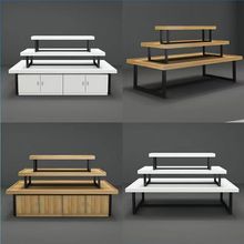 【2478人收藏】展示台化妆品堆头中岛展示柜饰品展示柜三层超市货