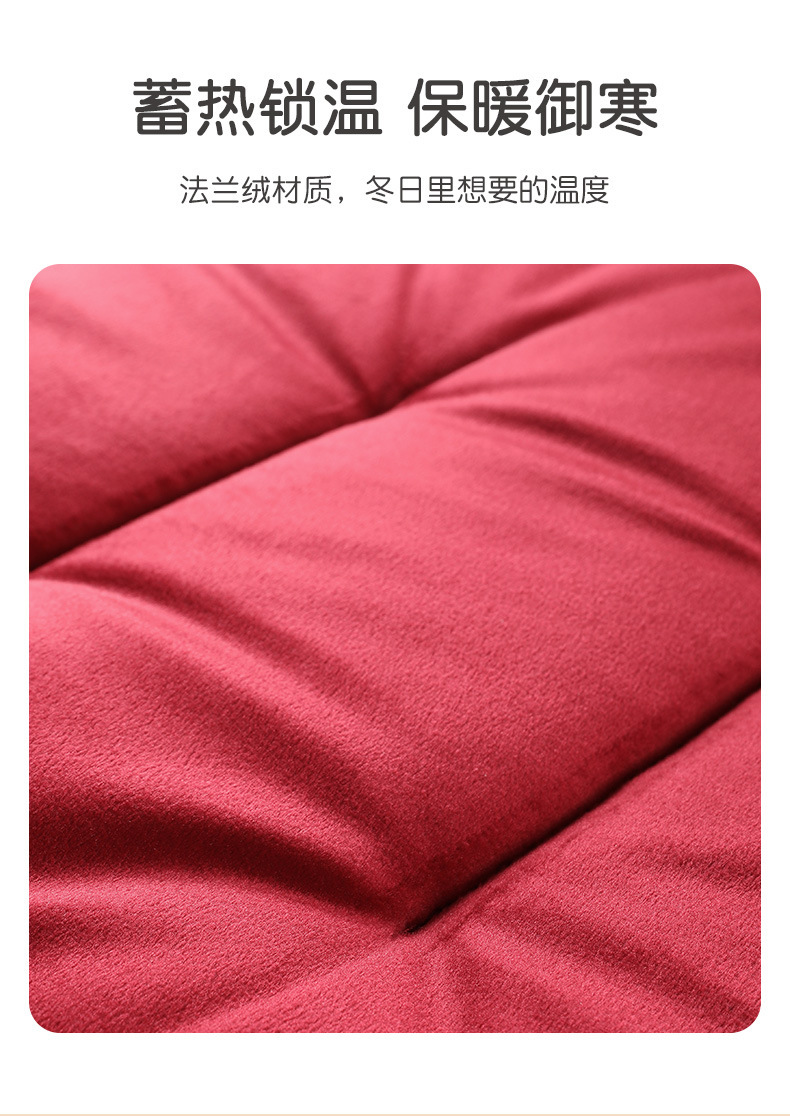 Car Seat Cushion Baby Velvet Flannel Three-Piece Set Thickened Flannel Warm Non-Slip Soft Car Seat Cushion Cross-Border
