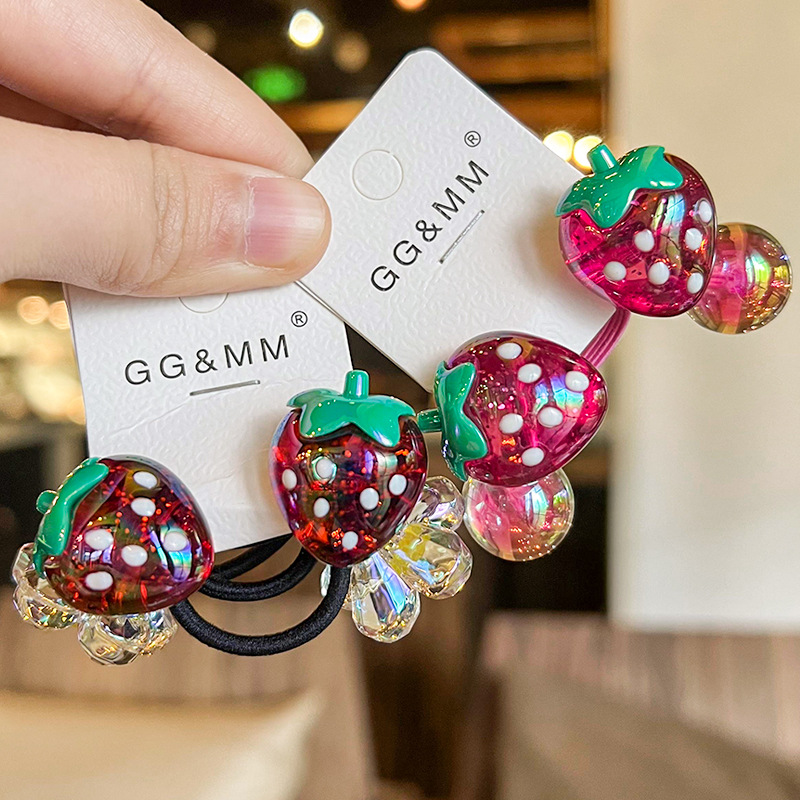 Casual, Daily Occasion Cute Kid'S Strawberry Arylic Hair Tie