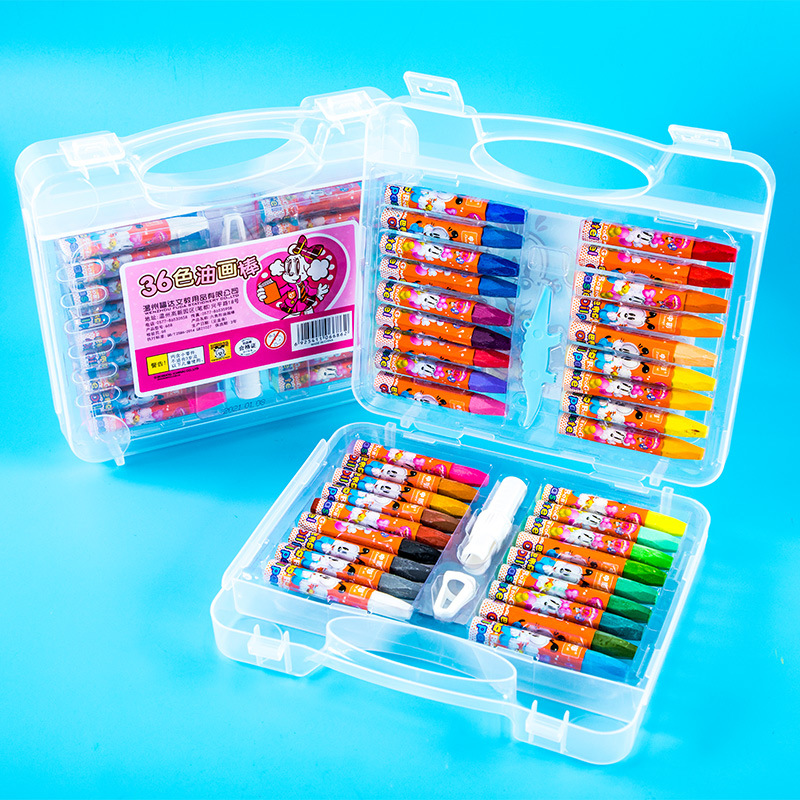 668 hexagonal aceite pintura palo 12 color crayón niños pintura traje graffiti arte pintura material estudiante papelería regalo
