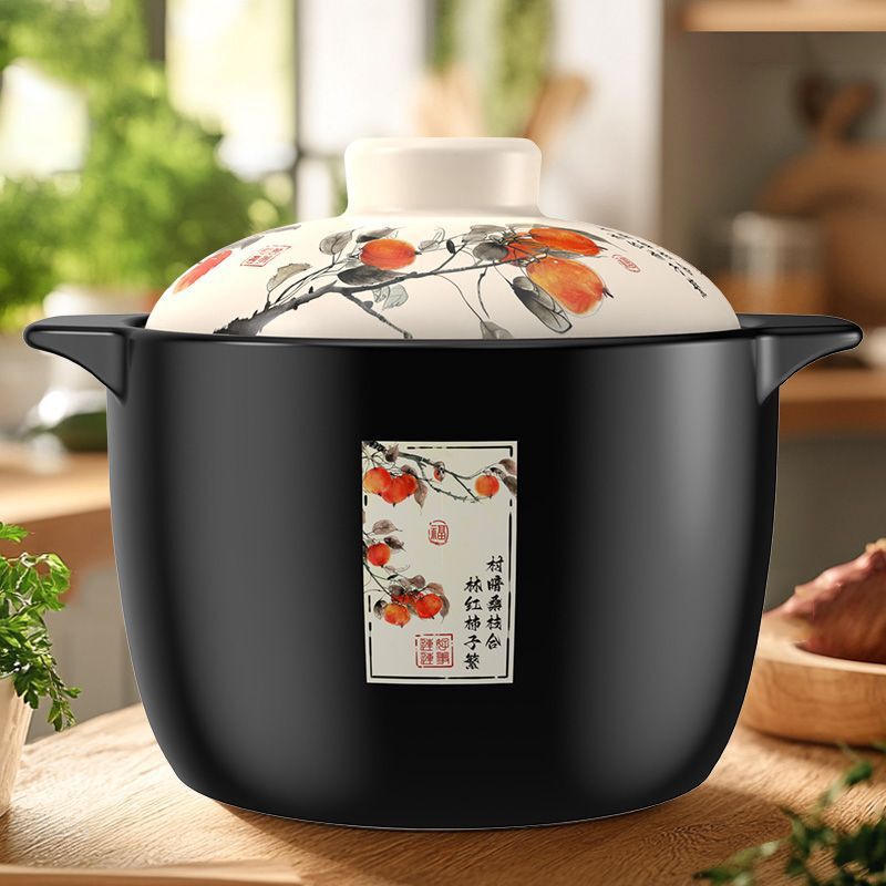 万事如意砂锅家用煲汤炖汤锅耐热陶瓷砂锅防爆砂锅干烧不裂炖锅|undefined