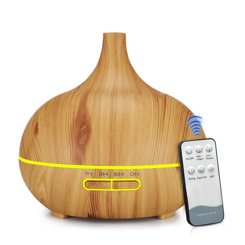 400ml onion aroma diffuser wood grain humidifier remote control colorful light humidifier male model tip aroma diffuser