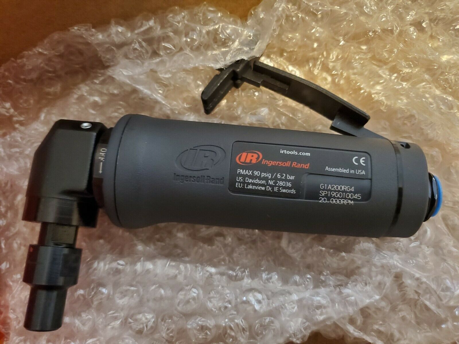 美国IR英格索兰G1A200RG4气动打磨机1/4直角气动修模机气动刻磨机