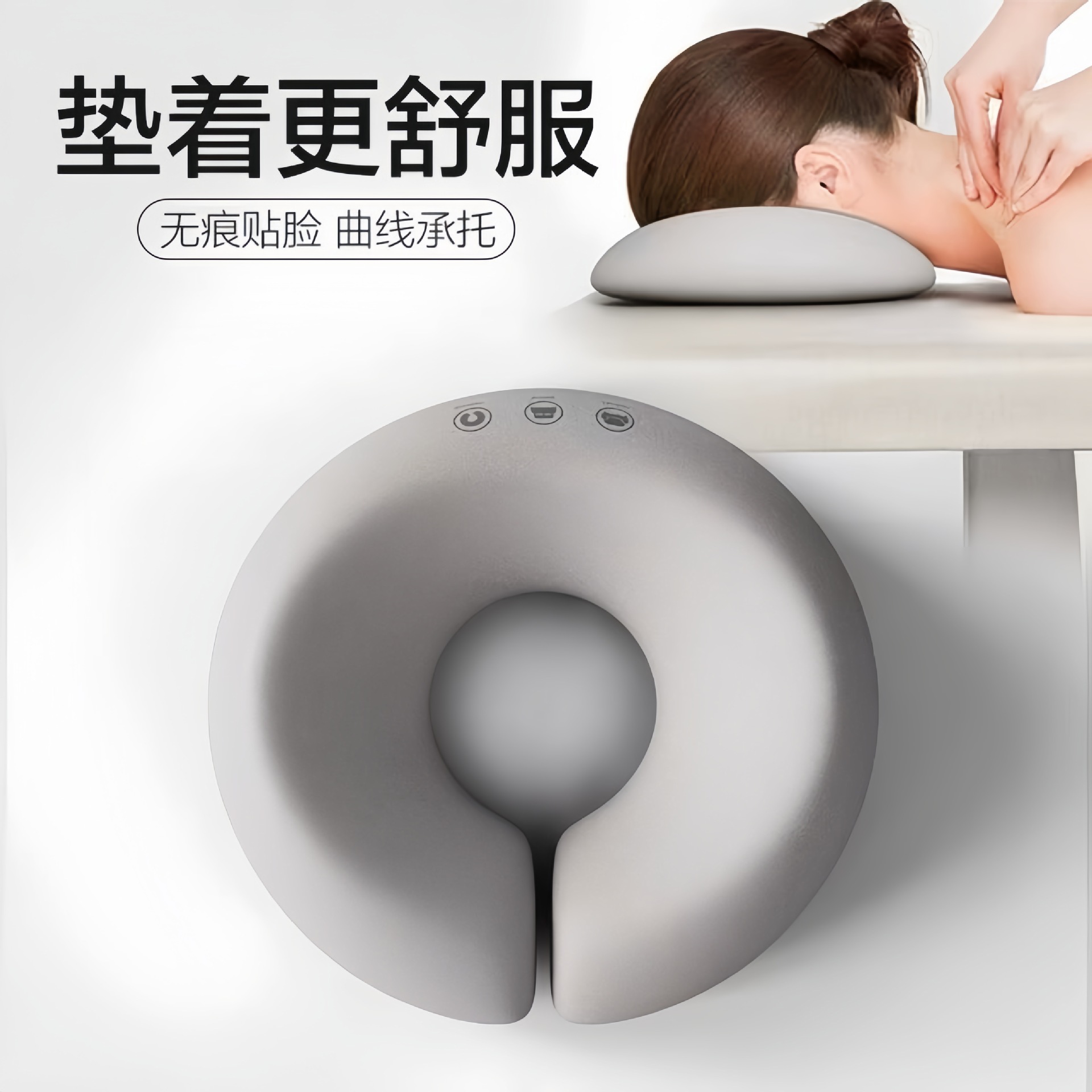 Schönheitssalon-Liegekissen Kosmetikbett-Spezialkissen Massage-Bett U-förmiges Kissen Memory-Foam Gesichtskissen Gesichtsauflage