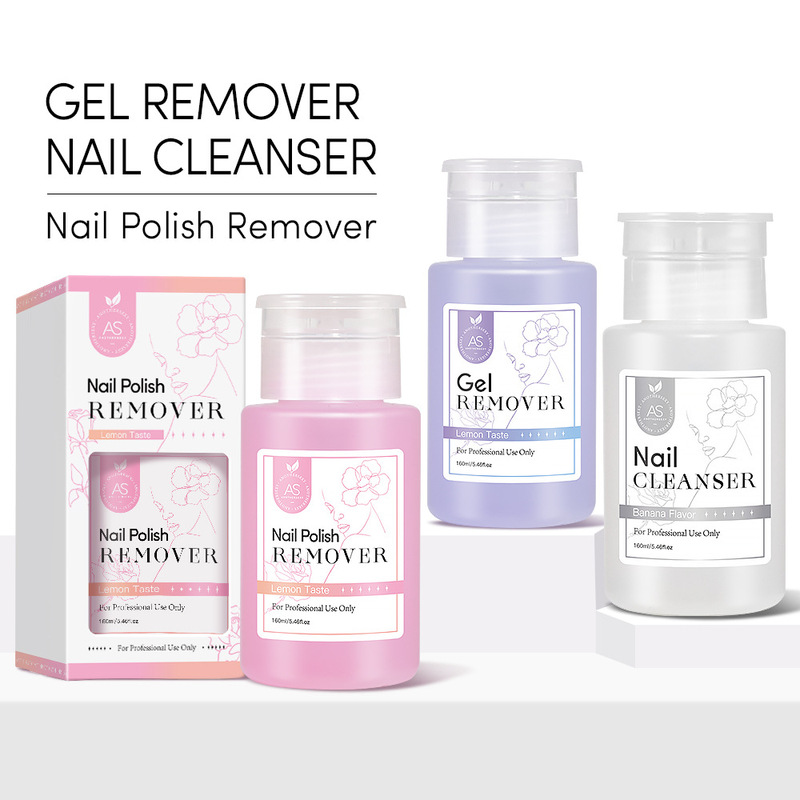 New nail press bottle cleaning water nail remover nail remover nail remover nail cleaning liquid nail salon special