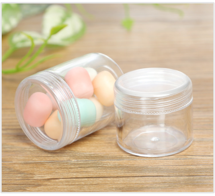 Mini Jewelry Capsule Pill Storage Box Round Box Threaded With Lid Sealed Transparent Plastic Packaging Box Wholesale display picture 2