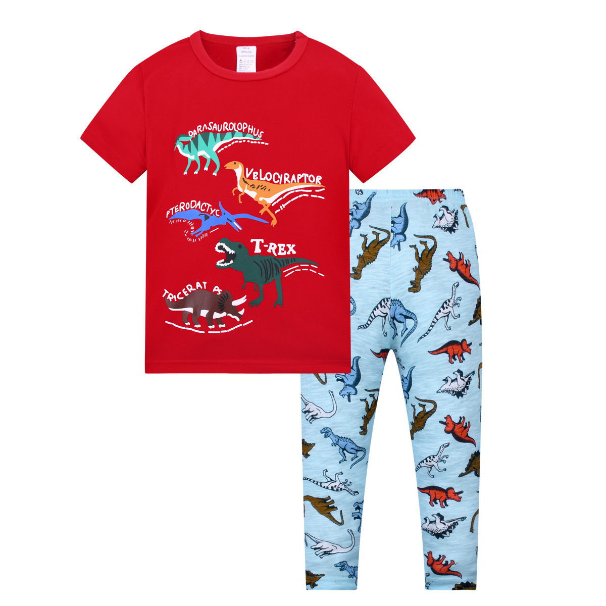 Niños pijamas ropa para niños de comercio exterior al por mayor de Europa y América del verano nuevos niños pijamas traje Niños y Niñas Ropa Para el hogar