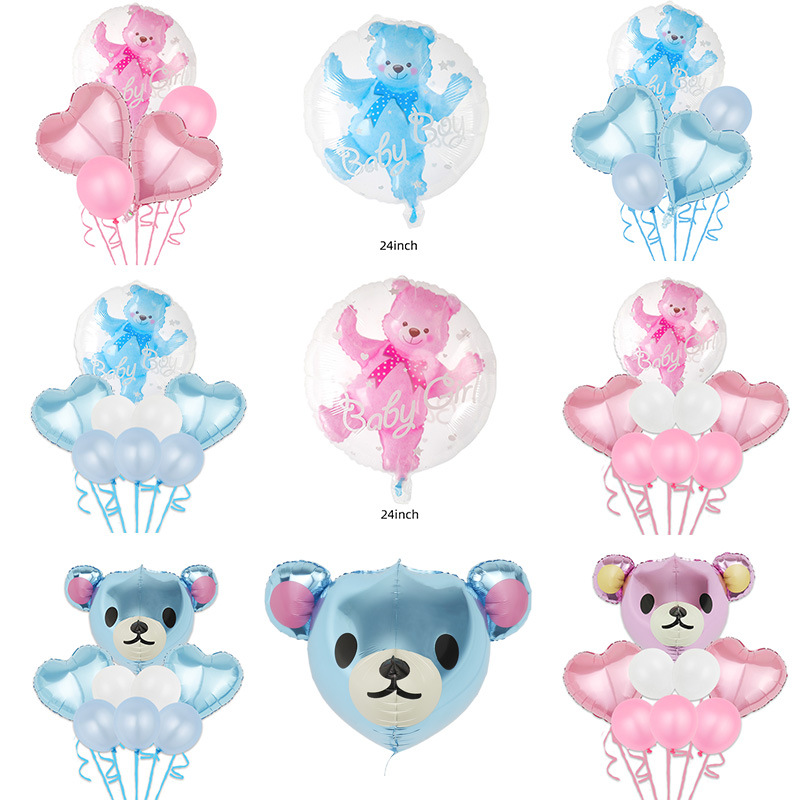 Birthday Bear Aluminum Film Party Balloons 1 Set display picture 1