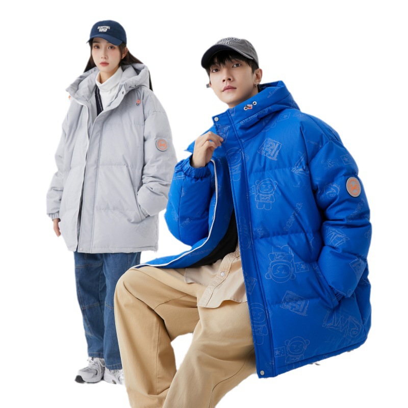 Men's Clothing new thickened men's and women's winter clothing national standard white duck Coat couple same style jacket_voghion.com