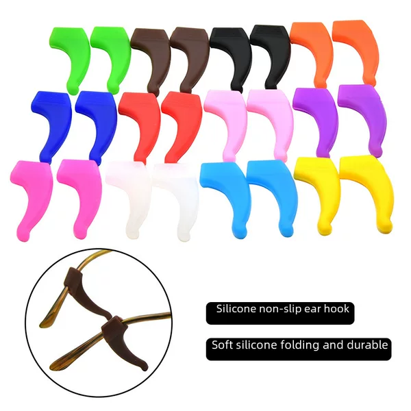 Glasses Accessories, Glasses Anti-Slip, Anti-Falling, Silicone Glasses Anti-Slip Cover, Anti-Slip Ear Hook Medium Size