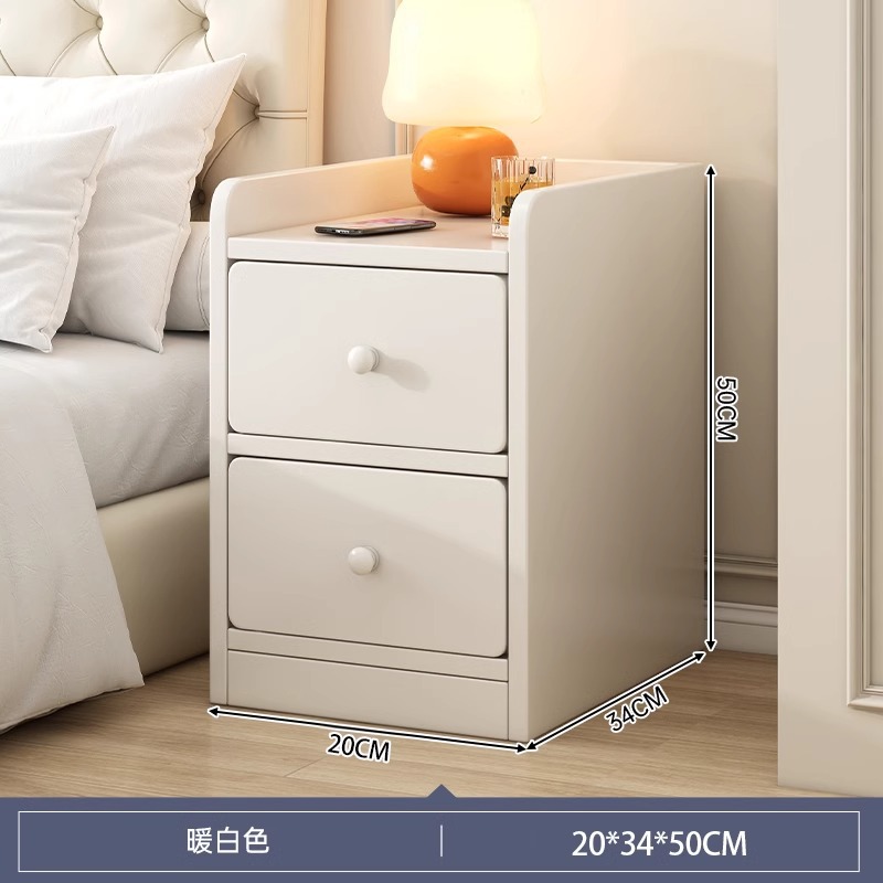 Tabernita de cabecera pequeño armario de almacenamiento armario de almacenamiento dormitorio pequeño armario de hendidura al lado de la cama simple estante de madera sólida librería