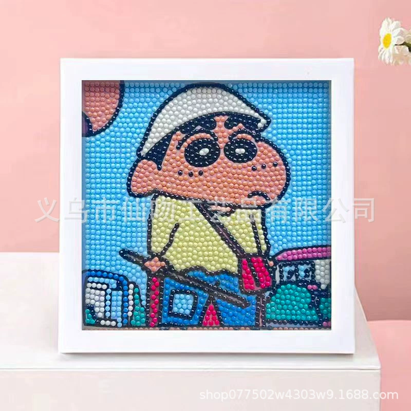DIY-набор для алмазной мозаики 17×17 см, пластиковая рама, дизайн щенок, полный набор инструментов для кладки