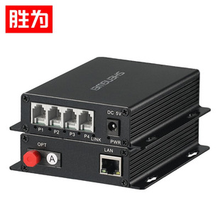 Digital telephone optical transceiver PCM voice photoelectric converter 4-way telephone 1-way network FC interface pair