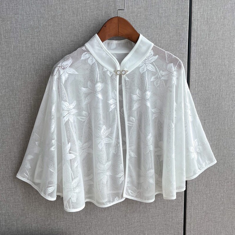 Cheongsam Shawl Cape Coat Summer Thin Retro Top Stylish New Skirt Cardigan 2025 Summer