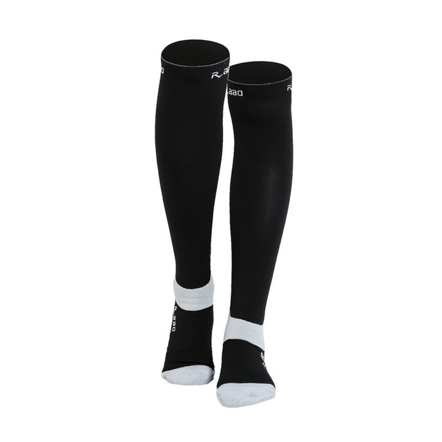 Night Running Reflective Stockings Men Women Marathon Cycling Bicycle Football Sports Shin Guard Functional Compression Socks