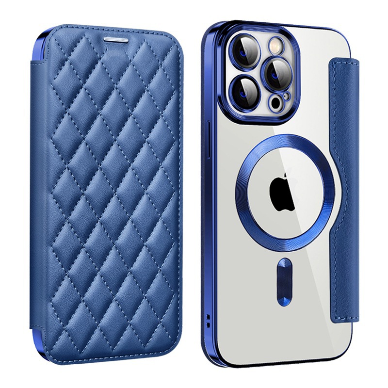 Funda para teléfono móvil iPhone 17 Pro Max Yadun, estilo pequeño y aromático, con imán, adecuada para Apple 16, funda creativa de cuero acolchado con ranura para tarjetas.
