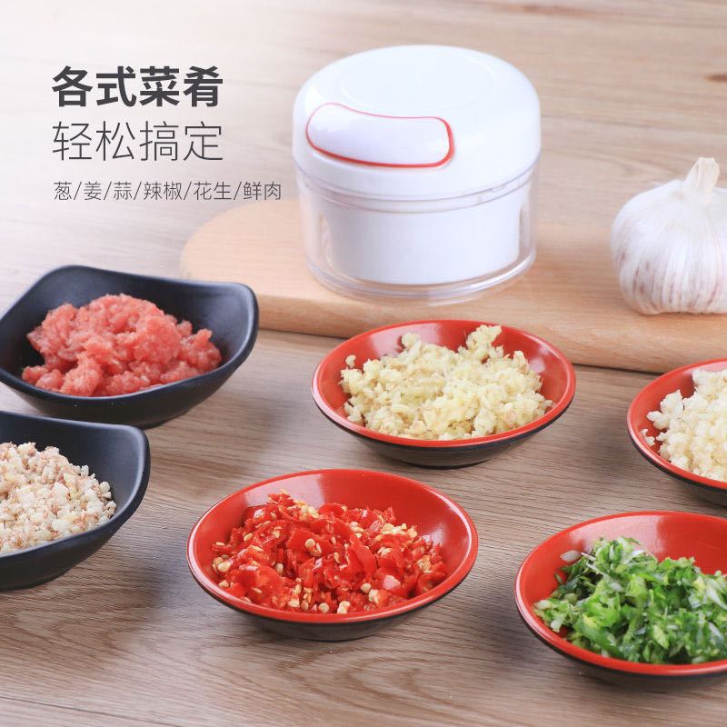 수동 마늘 당기기 인공물 미니 마늘 프레스 으깬 마늘 은빛 그라인딩 고기 마늘 밀 가정용 포기 커버