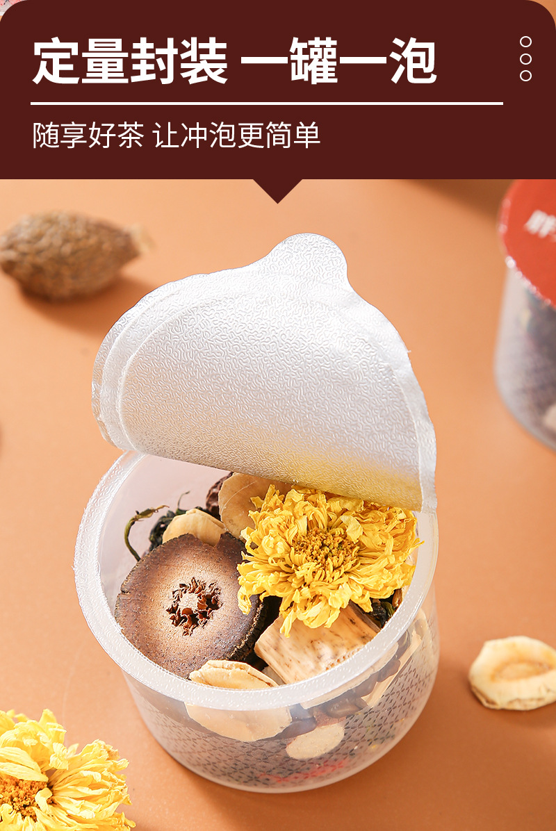 Pang Da Hai & Luo Han Guo Herbal Tea — 12-Herb Blended Flower Tea, 15 Cold-Brew Cans specifications