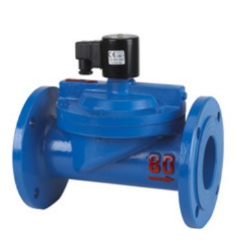 现货供应大通径铸铁电磁阀DF-100F 法连连接铸铁电磁阀