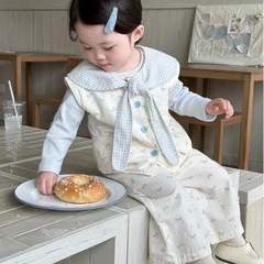 2025春秋季新款女童学院风甜美套装儿童长袖马甲打底衫小香风三件