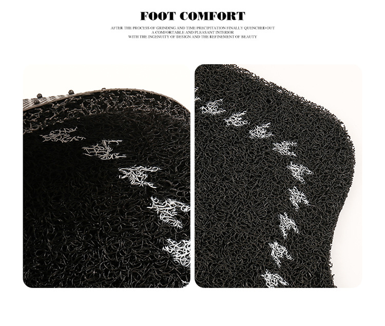 Car Mat Silk Ring Universal Main Driving Carpet Light Luxury Camellia Floor Mat Anti-Dirty Anti-Slip Protection Mat Car Mat