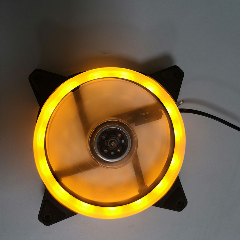 Ledケースファン12cm極光日食16led 12025クールledダブル絞りコンピュータケース|undefined