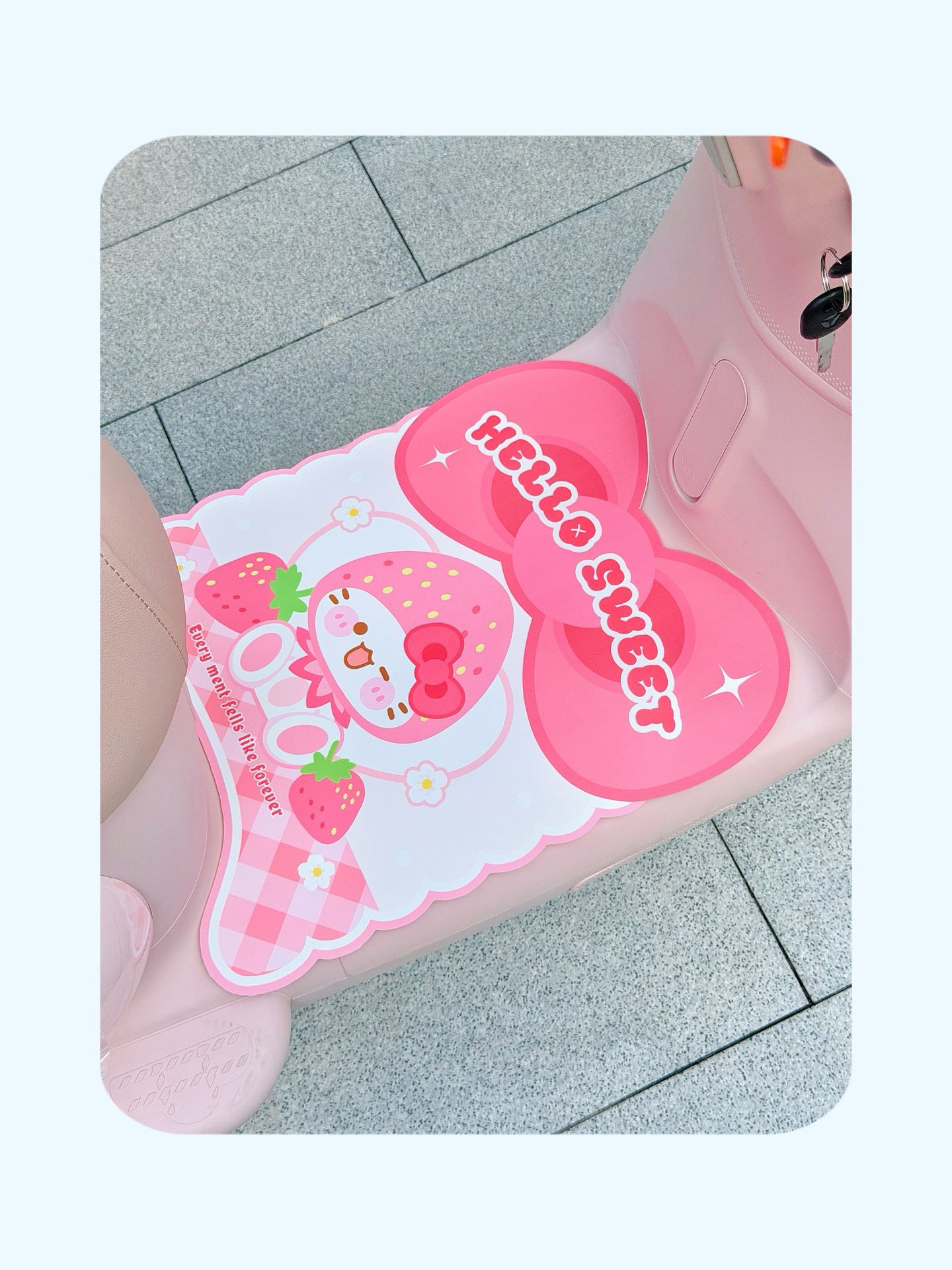 Suitable for Yadi Maimang Pro electric vehicle: waterproof leather foot mat, sun-proof seat cushion cover, backrest cover, footrest decoration