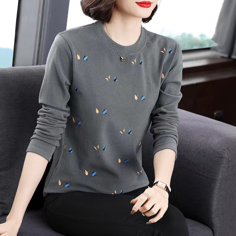 Derong Warm Long-sleeved T-shirt For Women, New Autumn And Winter...