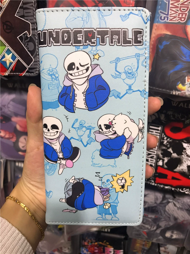 Под легендой, компактный бумажник Undertale Skeleton Brothers, периферия игры, короткий студенческий бумажник, следовать